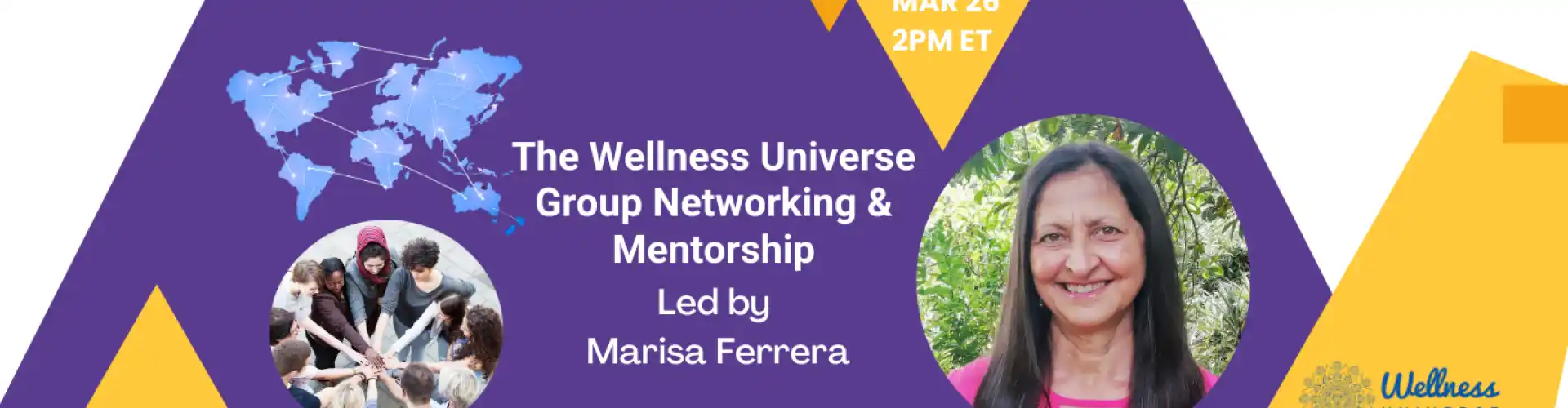 WU Group Networking & Mentorship with Marisa Ferrera - Online Class by The Wellness Universe